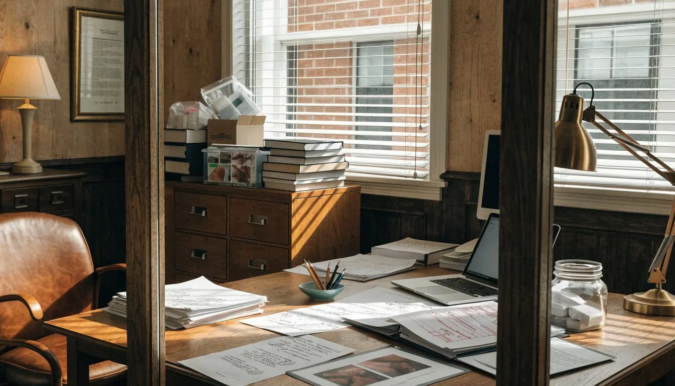 Michigan nursing home negligence attorney reviewing medical records showing bedsores and inadequate care documentation