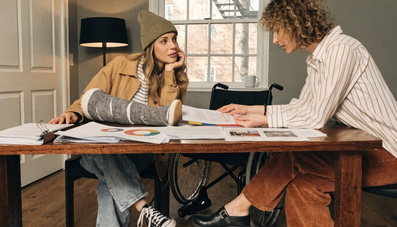 Michigan personal injury attorney reviewing case results and track record with injury claim client