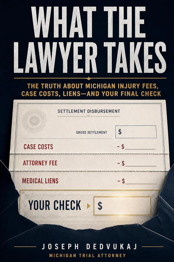 Cover of WHAT THE LAWYER TAKES by Joseph Dedvukaj
