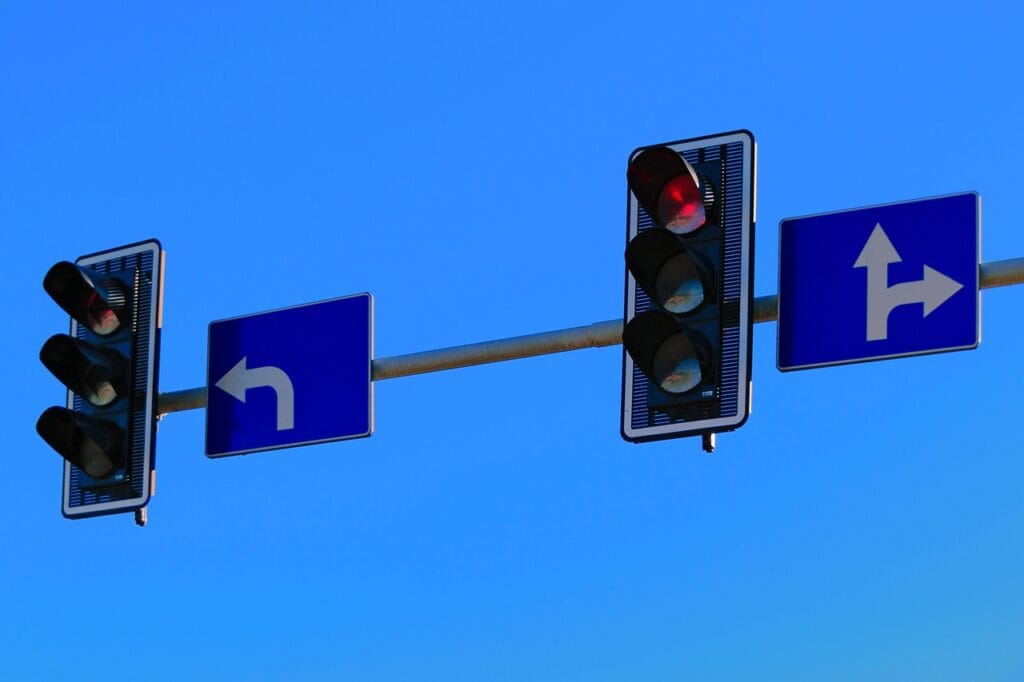 traffic lights, traffic control, red light, highway, car wallpapers, way, warning, cars, city ring road, traffic lane, car, fast driving, view from the car, intersection, zebra crossing, communication, transport, trucks