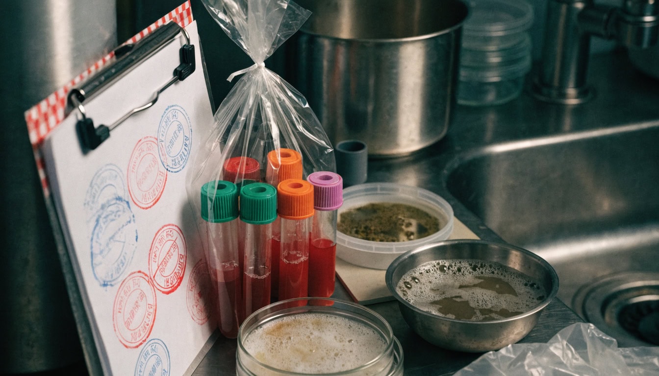 Health department inspection report and lab results proving restaurant liability in Michigan food poisoning lawsuit