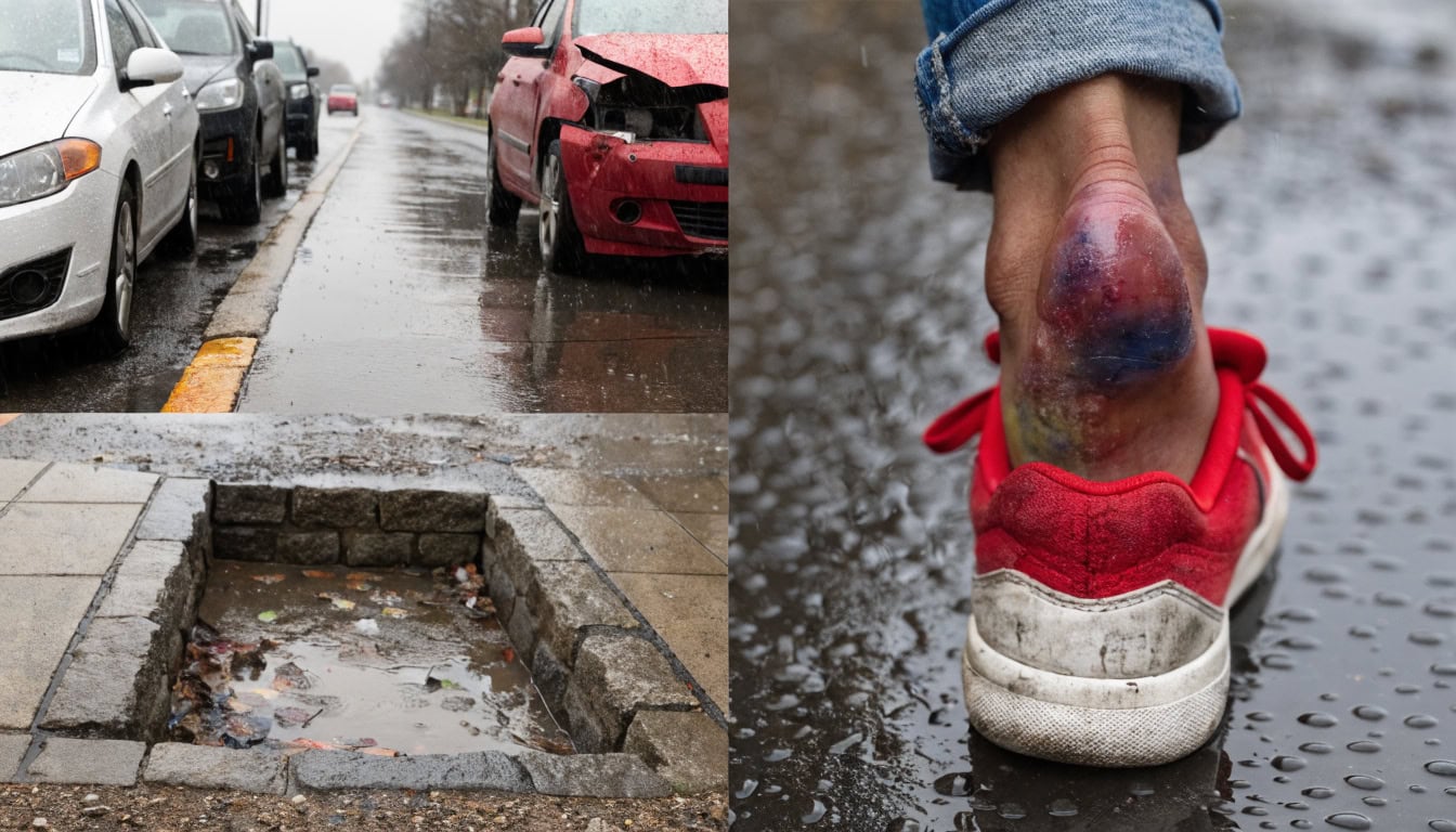 Evidence documentation for child injury attractive nuisance claim including photos and property inspection